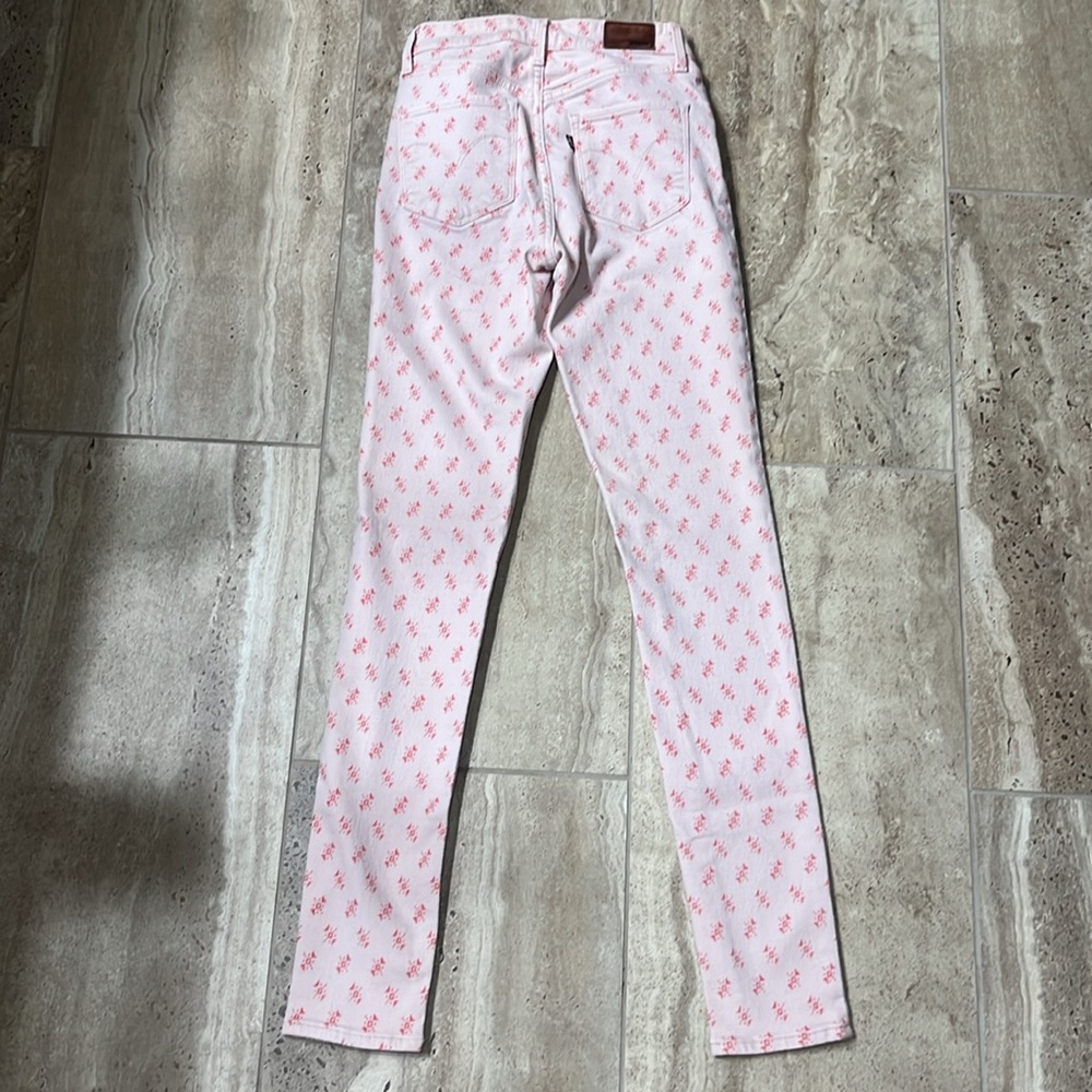 Levi Skinny High Rise Size 25 Patterned - Picture 4 of 5